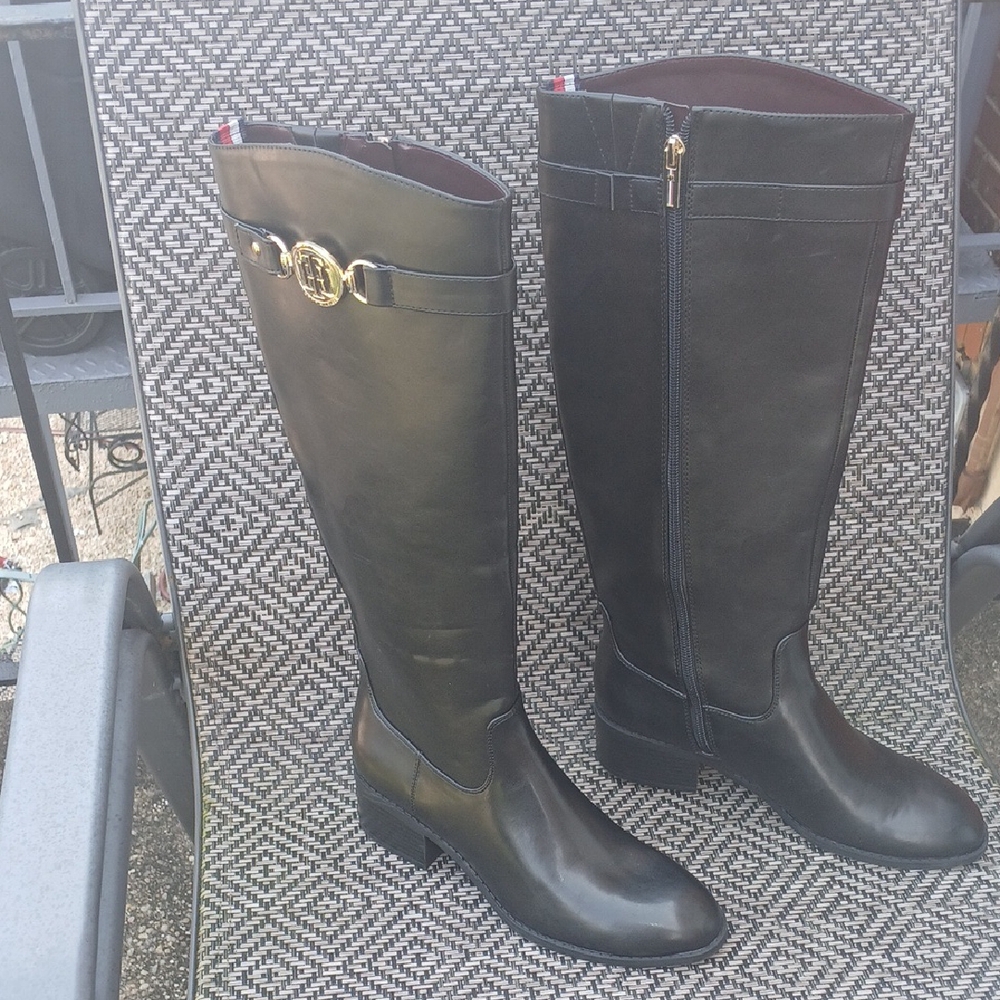Tommy Hilfiger Black Over the Knee Boots